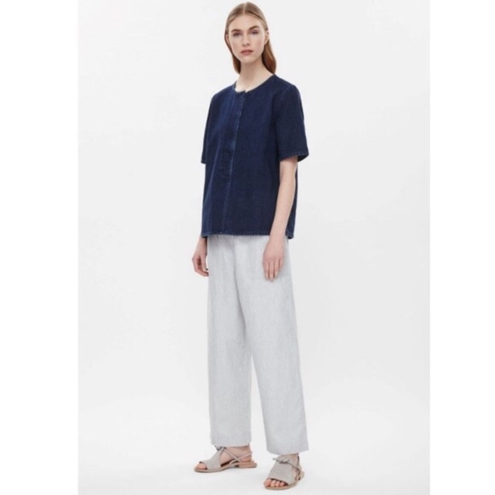 COS Denim zipper shirt